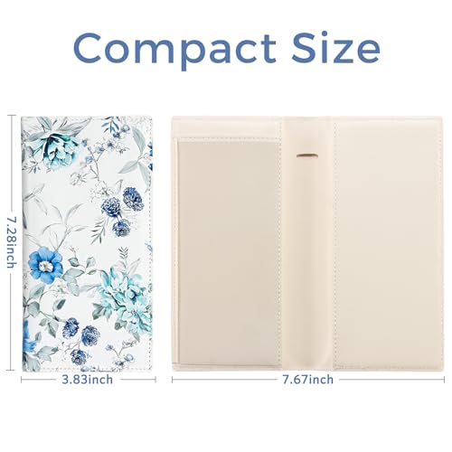 Image of CoBak Checkbook Cover for Women & Men - PU Leather Case with RFID Blocking | Classic Design Check Book Holder for Personal and Business