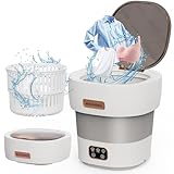 Portable Washing Machine - The Upgraded 12L Foldable Mini Washer with Powerful...