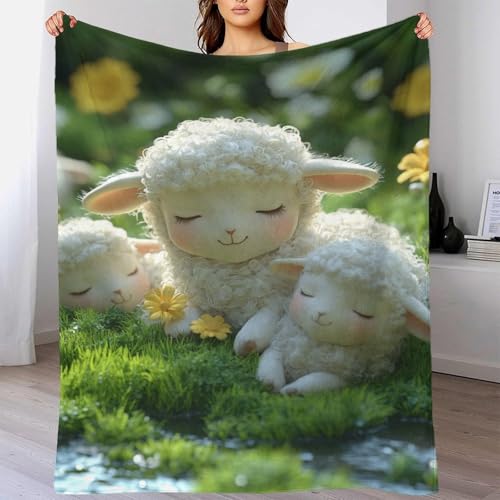 Couverture de voyage agneau 150x200cm contre frissons bureau