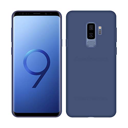 Image of Case Creation Luxurious OG Series for Samsung Galaxy S9+ Case Cover,Anti-Dirty Slim Case Frosted Matte Cute Candy TPU Raised Bezel (Splash of Color) Back Cover for Samsung S9+ -Navy Blue