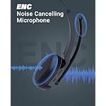 Bluetooth-Headset-with-Microphone-HUAKUA-AI-Noise-Cancelling-Wireless-Headset-with-Mute-Button-50-Hrs-Talk-Time-on-Ear-Headphones-Trucker-Headset-for-Computer-PC-Tablet-Cell-Phones-Office-Home-Black