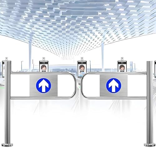 Automatic Swing Gate - Secure One-Way Access Door for Schools, Stores, Hospitals - Durable Entrance & Exit Device for Single/Double Half Waist Installations