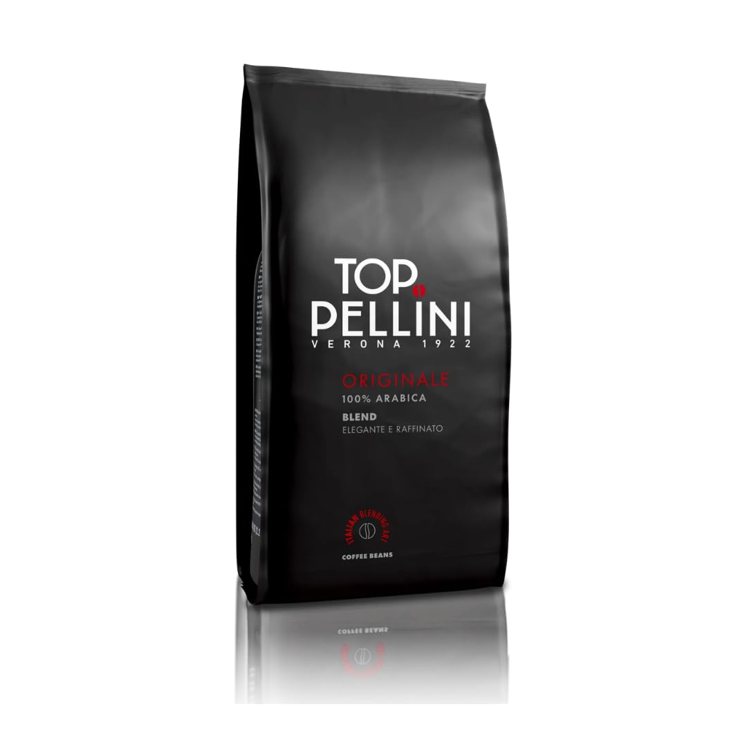 Kawa ziarnista Pellini Top 1kg,100% Arabika, Średni stopień palenia, Niska zawartość kofeiny