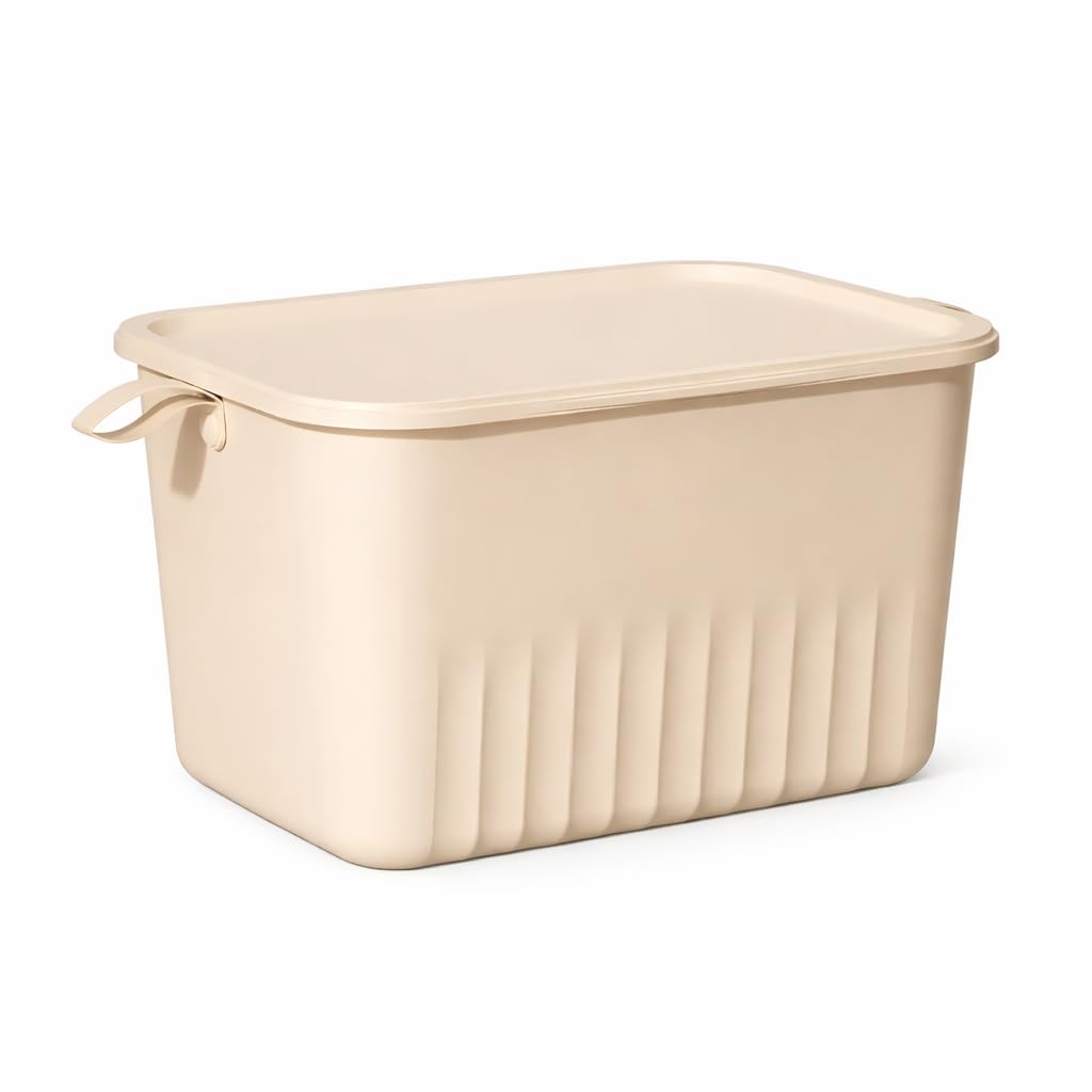 KiZY Multipurpose Stackable Storage Box | Durable Plastic Bins | for Closet, Pantry, Kitchen, Bedroom & Kids Room | Space Saving Home Organization. (2X-Large: 35x24x22 CM, 1, count)