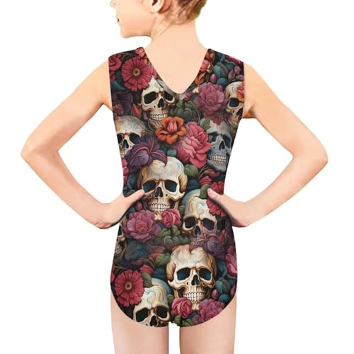 Image of Girls Fashion Print One Piece Swimsuit Bathing Suit Gymnastic Leotard for Kids, 5-14 Years