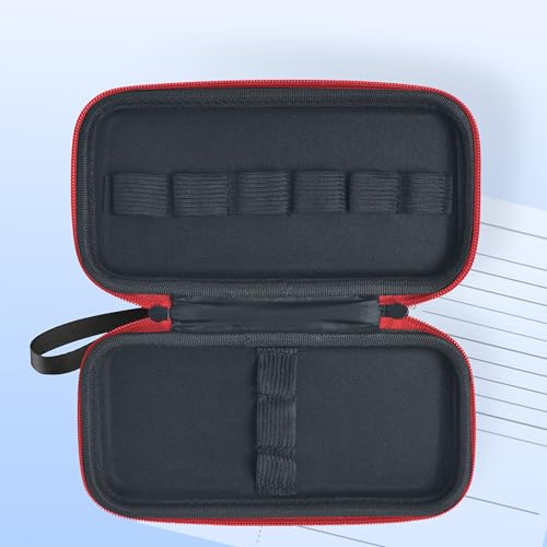 Image of Wolfteeth Smell Proof Hard EVA Travel Case for Battery Pen Pods Charger, Portable Storage Pouch with Odor Resistance, Durable Protective Holder (Red, Empty Case Only)