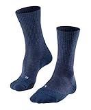 tk 703 Thermosocken aus angenehm weicher Wolle ohne Motiv, bunt; halten den Fuß warm; verstärkt, atmungsaktiv, hochwertig, wärmend und für jeden Wanderschuh und Schneeschuhe geeignet; Warme Thermostrümpfe aus Merinowolle; Allrounder Wanderstrumpf mit Bund aus Gummi und beste Wärmeisolation zum Wandern von FALKE in den Größen 39-48