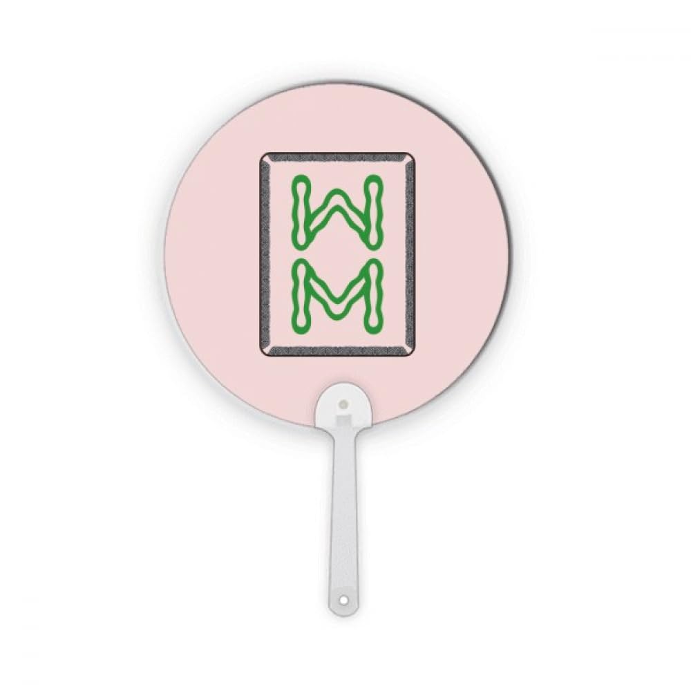 Mahjong Bar 8 carreaux en plastique rond éventail à main artisanat déco