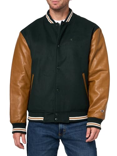 Champion Letterman Varsity Bomber Jacket veste chaude manches similicuir