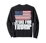 ebrei per trump bandiera americana repubblicana ebraica felpa