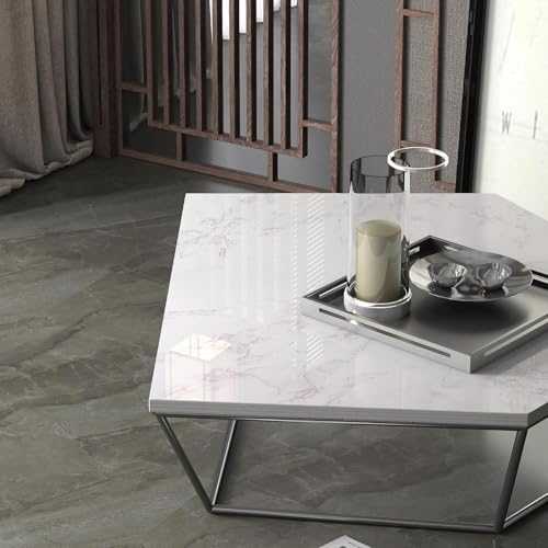 Image of HOME13 Marble Wallpaper Self Adhesive Wallpaper Waterproof Marble Sticker Removable Wallpaper Kitchen Cabinet Countertop (White Sky Marble, 2 Feet x 4 Feet)