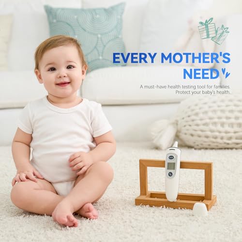 ear thermometer for adults and kids digital accurate ear and forehead thermometer with fever alarm 1 second fast result easy to use 2 in 1 mode