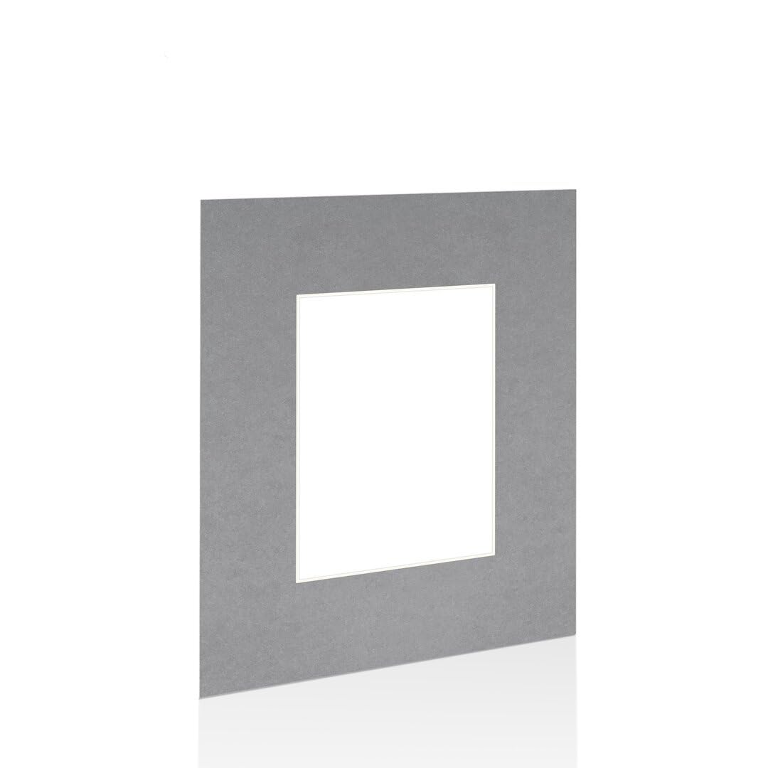 Procut Global 20x16" Mid Grey Picture Mounts - Fits A4 Photo Size