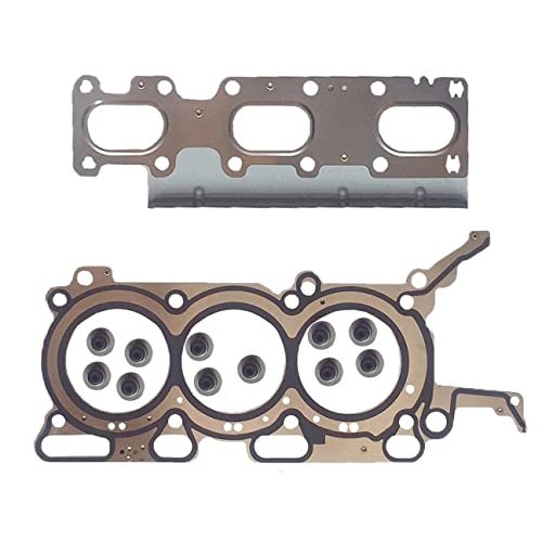 Image of Partsflow Cylinder Head Gasket w /Head Bolts Set(Cylinder Head Gasket Set+Engine Cylinder Head Bolt) For Ford Edge 3.5l 3496cc 213cid V6 DOHC(24 Valve), VIN CODE inchC inch 2011-2013 OE#ES71324