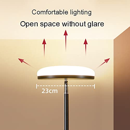 Lámpara LED de pie con sombra ajustable y diseño de botones 2