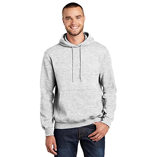 Port & Company Men's Tall Ultimate Pullover Hooded Sweatshirt 3XLT Ash