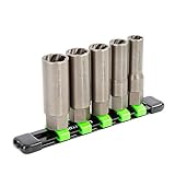 OEMTOOLS 22986 5 Piece Spiral Type Deep Extractor Set on Aluminum Rail