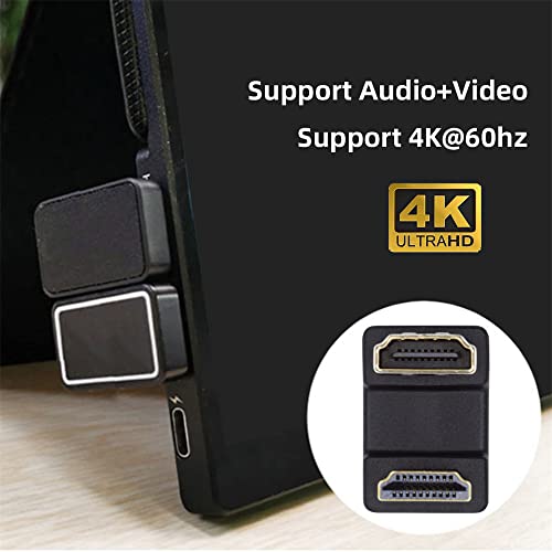 cablecc Adaptador HDMI ángulo 360° macho a hembra miniatura 4