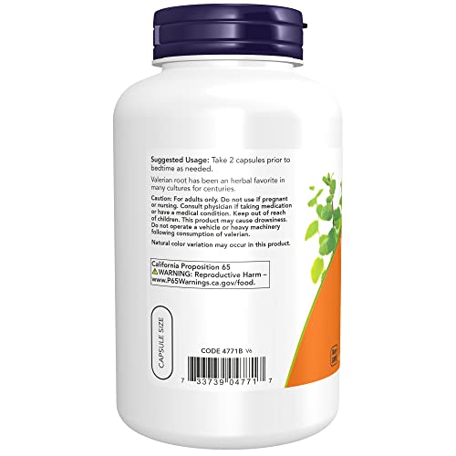 Now Foods 4771 Supplements, Valerian Root (Valeriana Officinalis) 500 Mg thumb #2