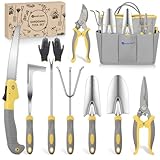 Yesker Gardening Tools 10-Piece Heavy Duty Garden Tool...