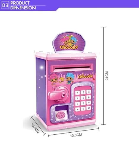 Image of Magicwand Musical Money Safe Kids Piggy Savings Bank with Finger Print Sensor【Pack of 1】【PoopSiie】