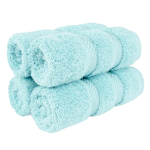 American Soft Linen 100% Cotton Luxury Turkish Towels, 4 PC Washcloth Set | Soft Absorbent Quick Dry OEKO Tex Standard 100 Certificated Durable Machine Washable Premium Hotel Quality