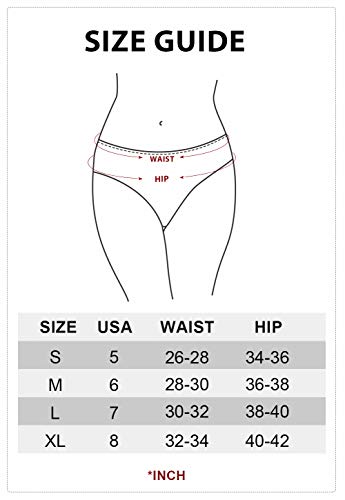 Altheanray AWB3028M-SOLID Womens Underwear Cotton Underwear For Women Seamless Hipster Bikini Briefs Panties 6 Pack thumb #6