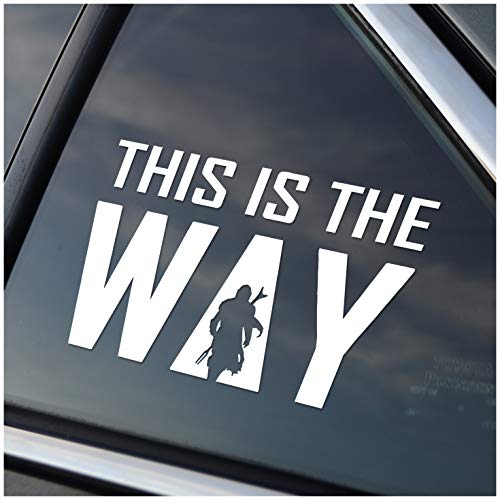 Stick'emAll This is The Way Mando Silhouette Car Decal