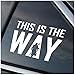 Stick'emAll This is The Way Mando Silhouette Car Decal