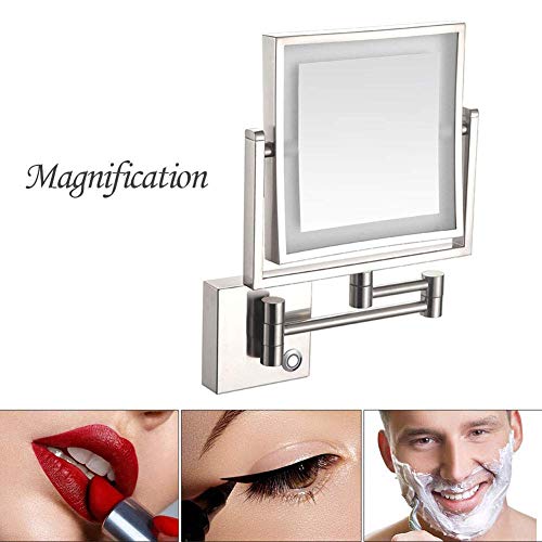 Miroir de maquillage mural résolvant les problèmes de lumière et de reflet
