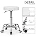 Icoget Hydraulic Tattoo Chair Bed for Client, Professional 360 Swivel Facial Chairs Esthetician Bed Table for Spa Lash Microblading Waxing & Physical Therapy, White