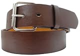 Solid Leather Belt with Removable Buckle and Snap