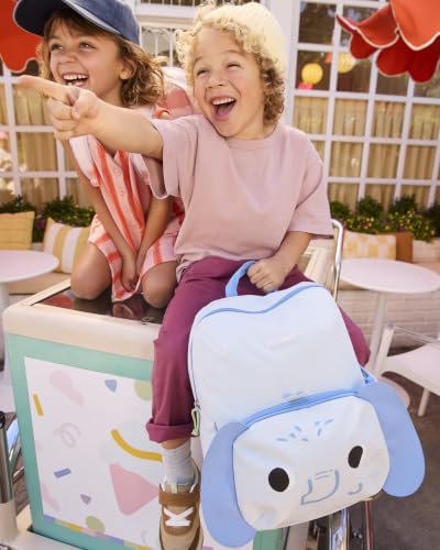Image of Skip Hop Toddler Backpack with Adjustable Padded Straps, Front Zip Pocket and Side Bottle Pocket, Fits School Size Folders, Besties Squad, Elephant, Age 3+
