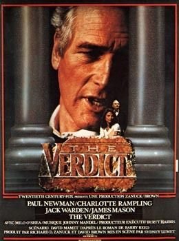 Affiche originale The Verdict 1982 Sidney Lumet grande taille 116X158cm pour cinéma
