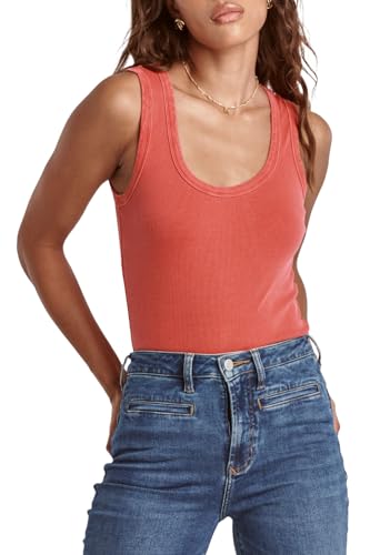 DEAR JOHN Women's Paula Jewel Scoop Neck Tank Top Sleeveless