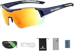 Óculos de Sol Fino Lente Polarizado com clip Grau ideal para Esportes Ciclismo proteção UV Proteção