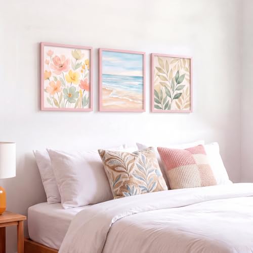 Image of LaVie Home 8x10 Picture Frame for Wall Display, 8x10 Pink Picture Frame with HD Plexiglas, 8 x 10 Poster Frame 1 Pack, Display Frame for Vertical or Horizontal, Classic Collection