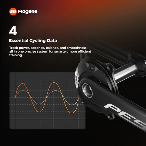 Magene Capteur de Puissance PES P515 Idéal pour Progresser en Cyclisme sur Route
