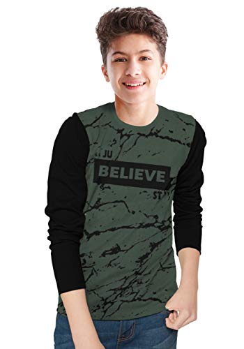 Image of BLIVE Boy's Printed Regular Fit T-Shirt