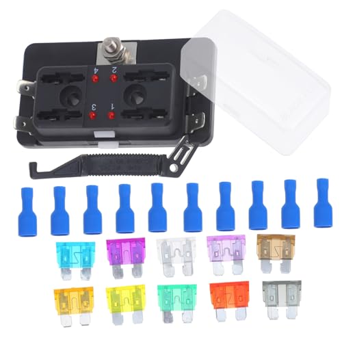Portafusibile Con Spia LED Per Auto Blocco Fusibili Per Auto Kit Per Auto Portafusibili Maxi Per Barca Pannello Per Auto Kit
