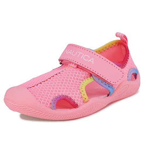 Image of Nautica Kids Water Shoes for Boys Girls Toddler Quick Dry Swim Shoes Aqua Socks Beach Pool Closed Toe Barefoot Summer Watershoes for Toddlers Size 5-12