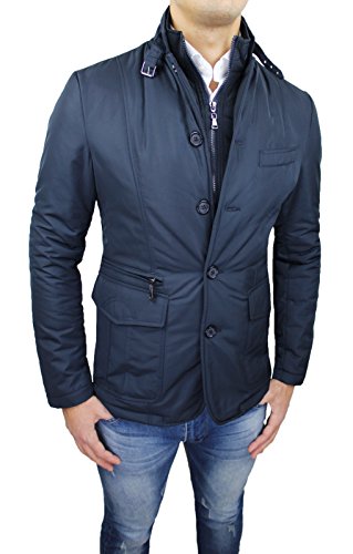 Chaqueta impermeable Evoga con efecto plumaje turquesa reflectante XXL 3