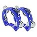 Moicstiy 12 Pcs Plastic Percussion Tambourine, Small Handheld Tambourine Percussion Bulk(Blue)