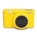 Easy Hood ZV-1F Camera Case, Soft Silicone Rubber Protective Cover Skin for Sony ZV1F/ZV-1 II/ZV-1M2/ZV-1 Mark II Vlog Camera, Slim Fit Body Skin DSLR Camera Sleeve Protection (Yellow)