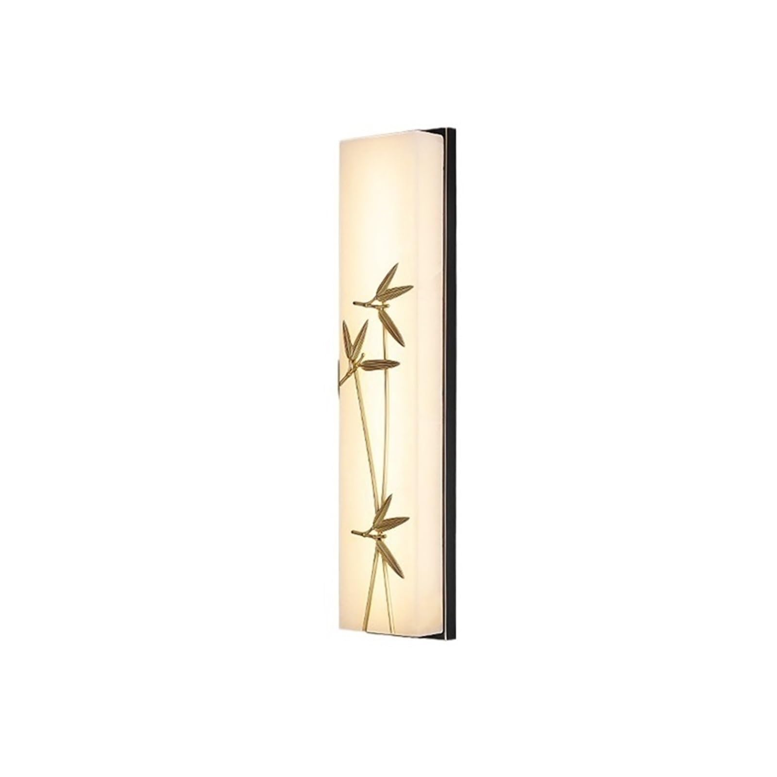 ZENY896V Bedroom Copper Simple Bedroom Bedside Lamp Marble Wall Retro Wind Leaf Decoration Wall Sconce