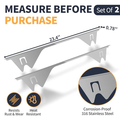 image for Upgrade 316 Stainless Steel Stove Gap Covers, 2 Pack Stove Gap Filler 
