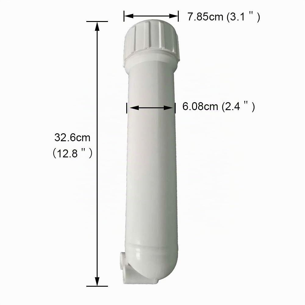 HUINING Carcasa de Membrana RO para Cartucho de Filtro de Agua de Membrana de Ósmosis Inversa Residencial, Repuesto para Sistema de Filtración de Agua Potable Doméstico