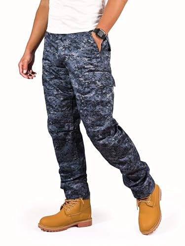 BACKBONE Mens Casual Street Fashion Camo Cargo Pants Army Combat Military BDU Pants Work Hunt Pants2