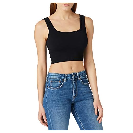 Vero Moda Vmeve Top Noos, Negro, Medium-Large para Mujer