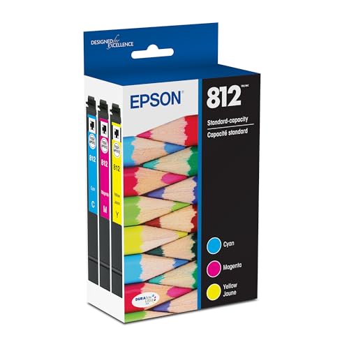 Image of Epson 812 Genuine Ink Standard Capacity 3 Color Combo Pack T812520